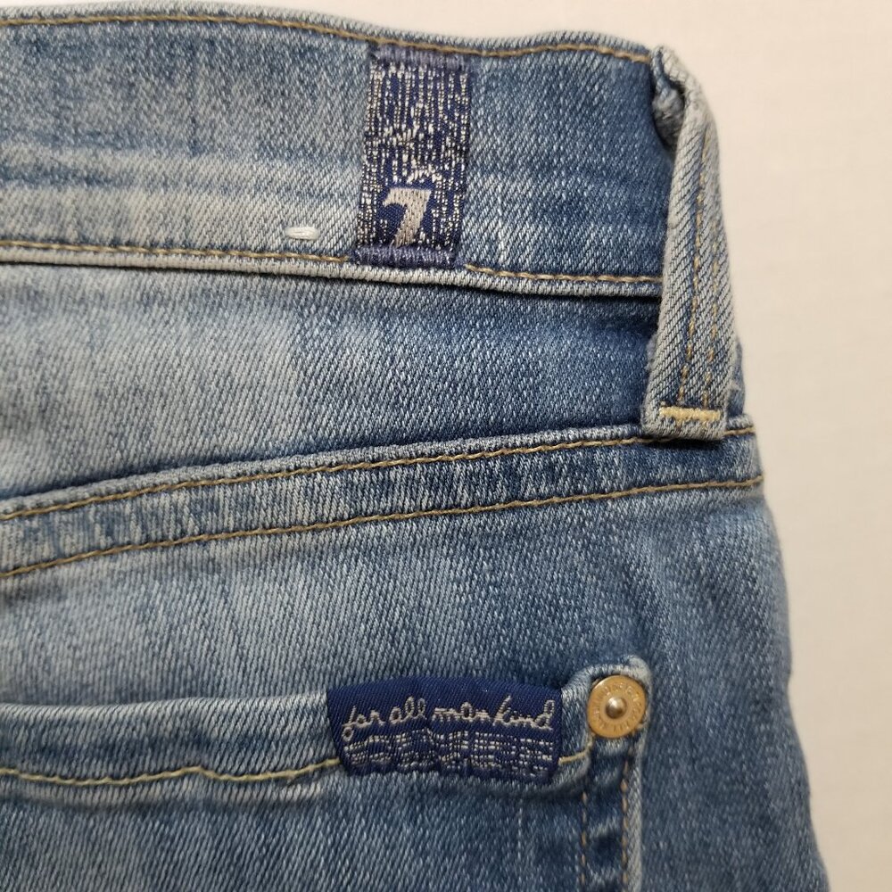 7FAM jeans 26 The Modern Straight whiskered stretch denim AU0377996S 055165 - Picture 14 of 16